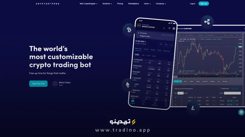 ربات ترید ارز دیجیتال CryptoHopper